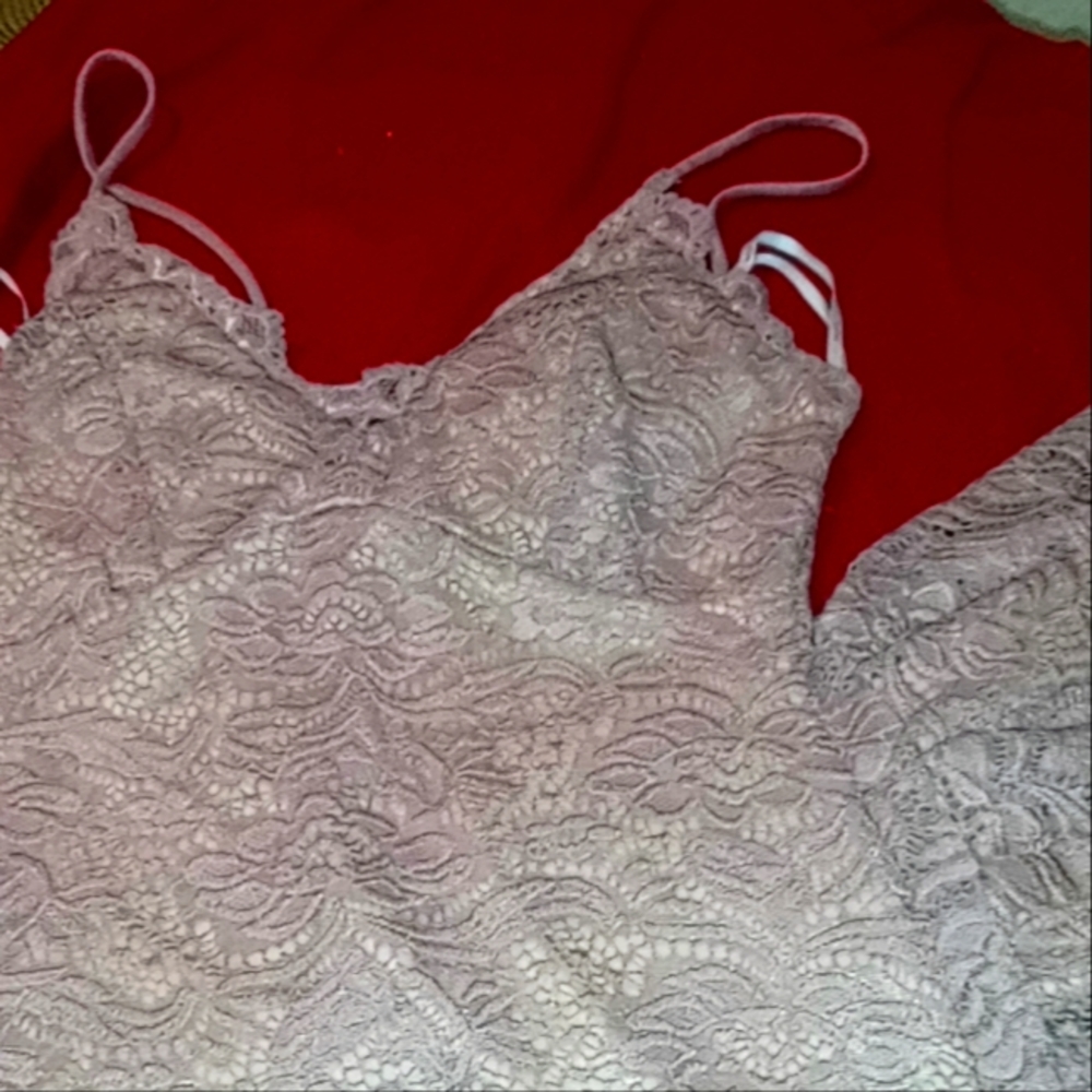 A'gaci nude lace dress